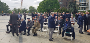 Uroczystość pod Pomnikiem Kościuszkowca – Warszawa Praga Północ ulica Okrzei