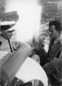 1966 rok, por. Jan Jańczyk z dowódcą kcz Armii Jugosłowiańskiej kpt. Waszo Tepszyczem