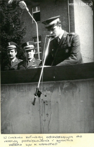 Od lewej: mjr Zdzisław Hołubowski, ppłk Stanisław Cierpisz i kpr. Krzysztof Namiotko