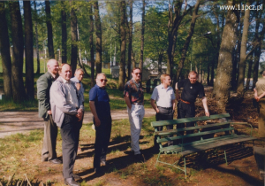 Od lewej: Gutowski, Bogdan Gruszczyński, Jan Łukasiewicz, Antoni Florczyk, Piotr Makarewicz, Waldemar Suwiński, Kazimierz Pałasz