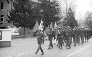 Kompania Honorowa pułku. Foto z 1988 roku
